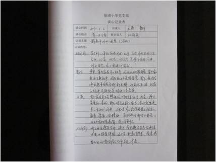 最新党员谈心谈话实录摘要